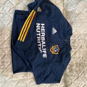 LA galaxy sweater 1/4 zip